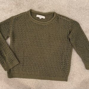 LOFT Olive Textured Women's Sweater